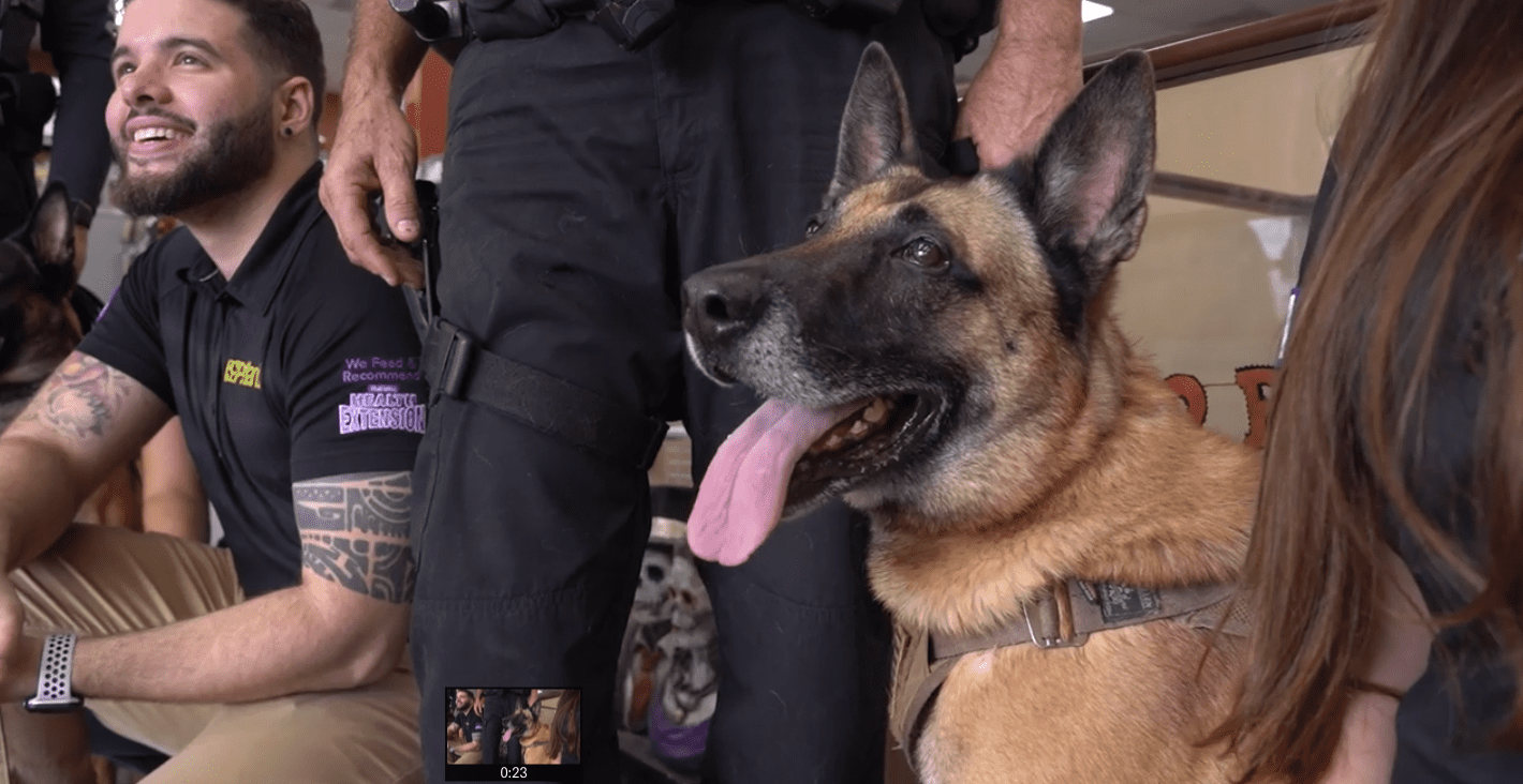 Petland Miami Donates Food to K-9 Unit
