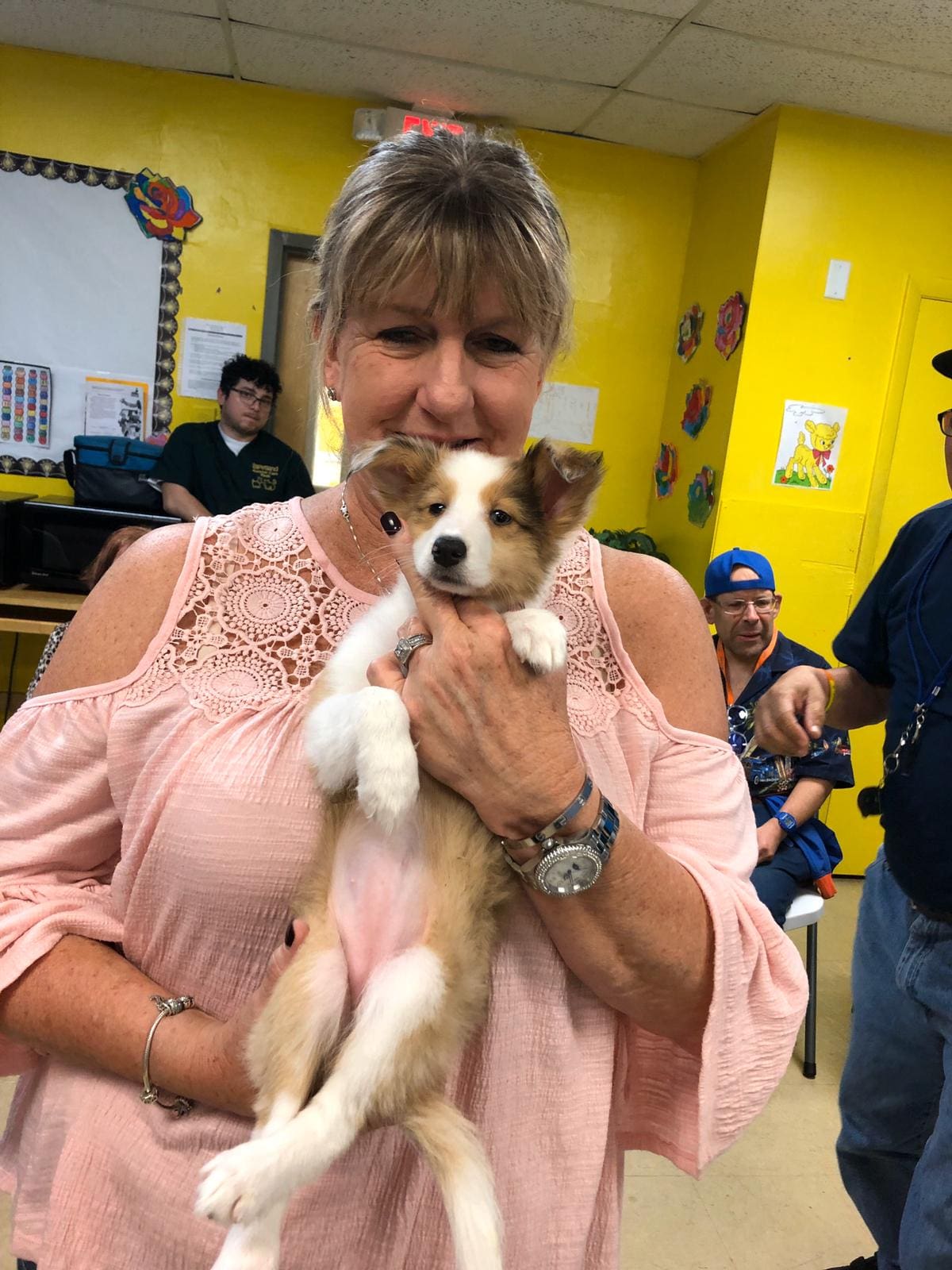 Petland Puppies Visit Lucanus Center
