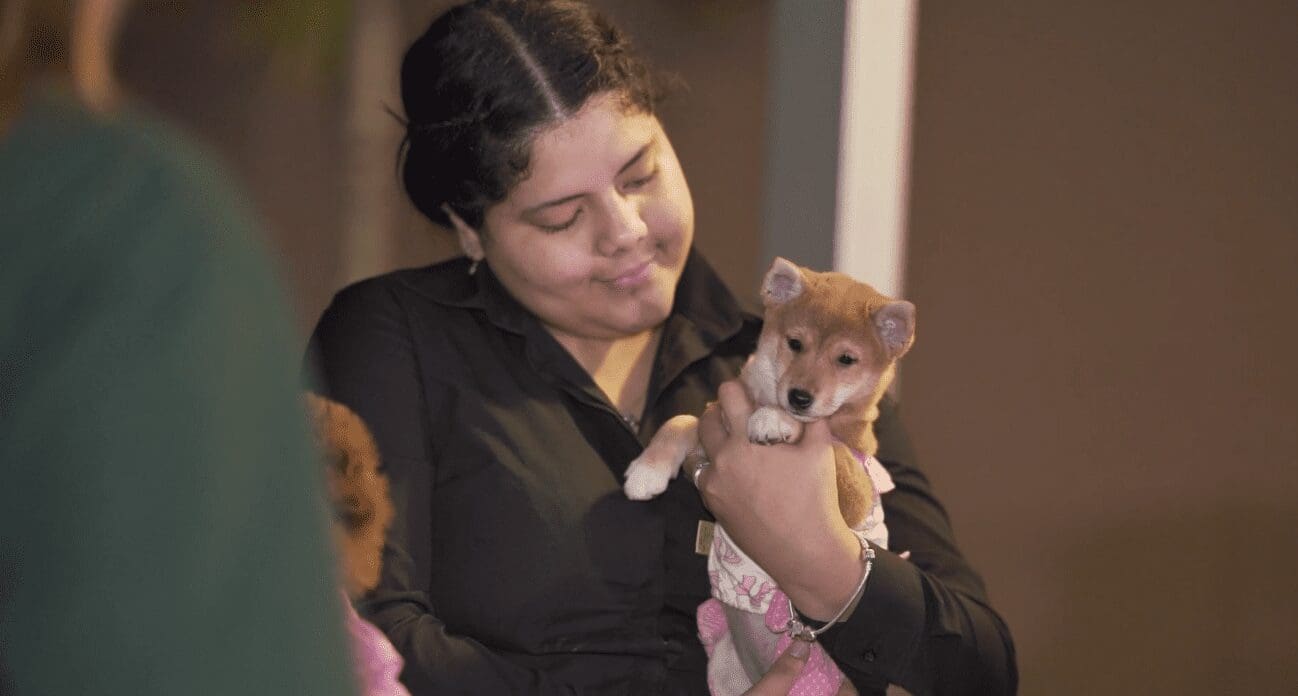 Petland Puppies Go to WOW Center Block Party